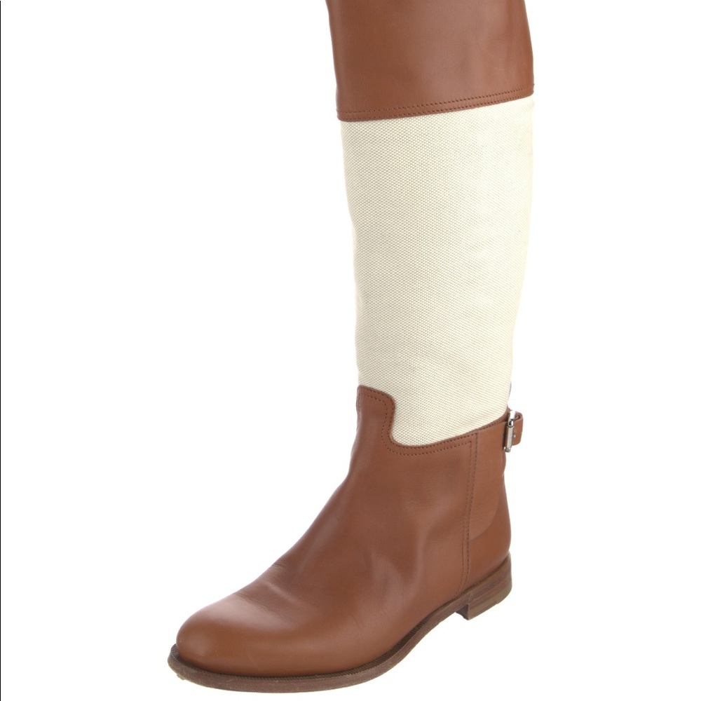 Ralph Lauren Collection Leather Knee-High Riding Boots